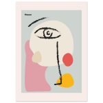 Picasso Abstract Face Poster – Modern Cubist-Inspired Minimal Art Wall Print Fine Art Poster